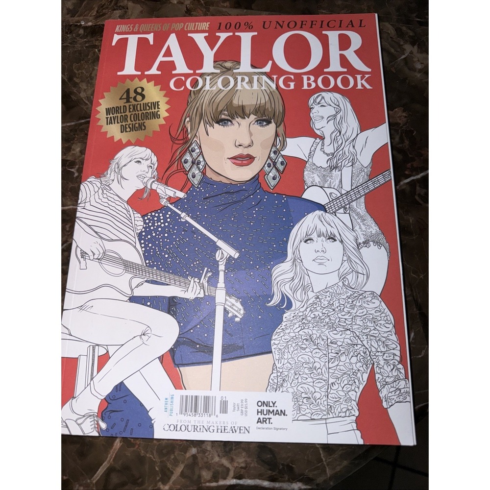 2024 TAYLOR SWIFT Special COLOURING HEAVEN Adult Coloring Book  RARE